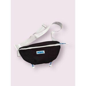 HOKA Black White Adjustable Unisex Fanny Pack Waist Bag